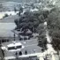 Image shows a black and white aerial photo of the village of Dorset. 