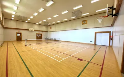 Image shows the gymnasium at the Dorset Recreation Centre. 